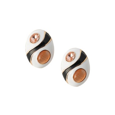 Women's The Marquess Stud Earrings - Peach Orange:Nude Pink