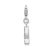 Black Bow Jewelry Sterling Silver December CZ Birthstone 13mm Star Clip-on Charm - 2 of 4