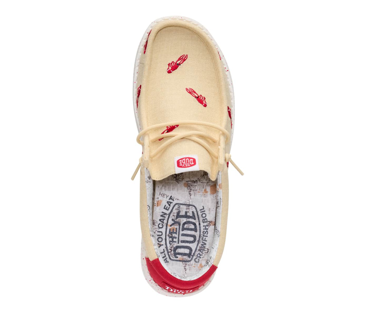 HEYDUDE Men Wally Embroidered Crawfish, Boulder Tan/Multi, цвет: Рыжевато-коричневый — фото 3