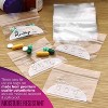 MEDca Pill Pouch Bags - 3" x 2.75" Pill Baggies and Disposable Plastic Travel Pill Bags with Write-on Labels - 3 of 4