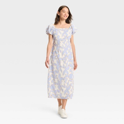Women's Puff Short Sleeve Maxi Dress - A New Day™