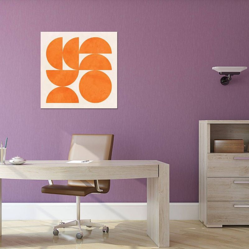 Geometric Shapes Orange by Ana Rut Bre Unframed Wall Canvas - iCanvas, 3 of 6