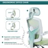 KTMBDW Ergonomic Office Chair, High Back Home Chair with Headrest and Retractable Footrest, 135° Tilt Chairs with Adjustable Lumbar Support - 4 of 4