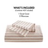 Kumasinova 3 PCS  Stripe Design Duvet Cover Set,Bedding Sets with 1 Duvet and 2 Shams,Comforter Set for Adults,Kids,Teens,Machine Washable - 2 of 4