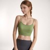 Anna-Kaci Active Women's Longline Sports Bra with Spaghetti Straps and Scoop Neck for Light Support Yoga and Lounge - 3 of 4