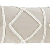 Sweet Jojo Designs Body Pillow Cover (Pillow Not Included) 54in.x20in. Boho Fringe Linen Taupe Ivory - 3 of 4