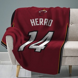 Sleep Squad Miami Heat Tyler Herro 60 x 80  Raschel Plush Blanket - 1 of 4