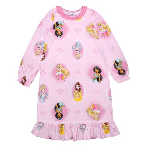 Girls Disney Princess Knit Nightgown Pink 8 Target