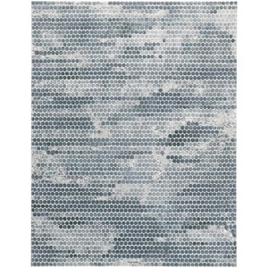 Atwell Transitional Abstract Blue/Gray Area Rug - 1 of 4