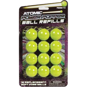 Hog Wild Green Foam Refill Balls, Pack of 12 - for Poppers and Power Popper Toys - Age 4+ - 1 of 4