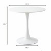 31.5" Round Dining Table, Small Space Modern Kitchen Table for 2, Compact Tulip Pedestal Table for Dining Room or Breakfast Nook-The Pop Home - 4 of 4