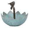 Roman 9" Umbrella Bird Feeder Resin Outdoor Garden Statue Gray - 4 of 4