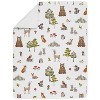Sweet Jojo Designs Boy Girl Gender Neutral Unisex Toddler Bedding Set Watercolor Woodland Forest Animals Green Brown White 5pc - 4 of 4