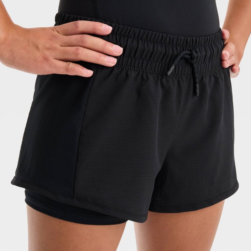 Girls' 2-in-1 Shorts - All In Motion™, 4 of 5
