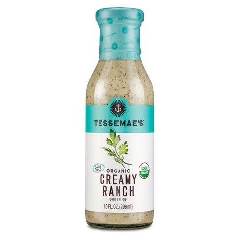 Tessemae S Organic Creamy Ranch Dressing 10 Fl Oz Target
