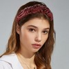 Unique Bargains Women's PU Leather Pleated Fashion Hairband Non Slip 1 Pc - 2 of 4