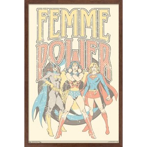 Trends International DC Comics - Women Of DC - Femme Power Framed Wall Poster Prints - 1 of 4