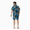 PATPAT Family Matching Sets Tropical Floral Button Up Beach Shirt and Shorts with Drawstring and Pockets - 4 of 4