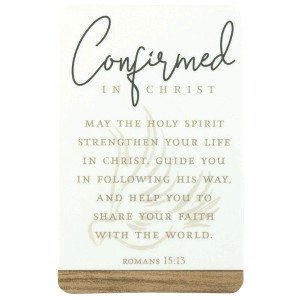 Dicksons Confirmed Encouraging Verse Laminated White and Brown 4 x 2.5 Paper Bookmark Pocket Card Place Keeper Pack of 12 - 1 of 2