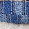 PiccoCasa Decor Cotton Linen Throw Pillow Covers Farmhouse Checkers Plaids Square Cushion Cover - 2 of 4