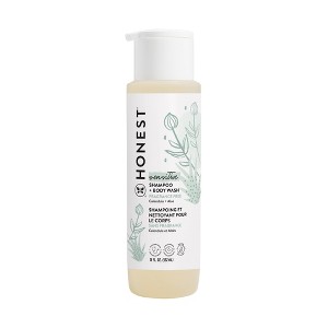 The Honest Company Sensitive Shampoo + Body Wash - Fragrance Free - 18 fl oz - 1 of 4