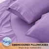 Solid 4 Piece Sheet Set Easy Care Ultra Soft Brushed Microfiber Bedding Deep Pocket Bed Sheets with Pillowcases  - Lux Decor Collection - 4 of 4