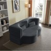 XINGHANZHENXUAN Floor Sofa, Full Size Convertible Sleeper with 2 Pillows for Living Room, Guest - 4 of 4
