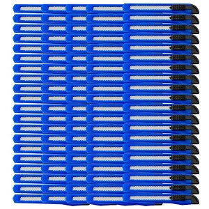 MotoProducts 100 Bulk 5" Box Cutters Blue with Snap-Off Blades and Safety Locks - 1 of 4