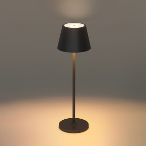 Onewish Two Pack Cordless LED Table Lamp Black - 1 of 4