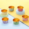 Unique Bargains Round-Grid Greaseproof Single-sided Aluminum Foil Cupcake Liners 100 Pcs - 3 of 4