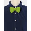 INSPIRE CHIC Men's Pre-Tied Adjustable Strap Solid Color Knitted Bow Ties - 2 of 4