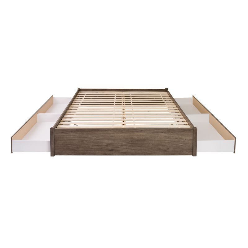 Select 4 - Post Platform Bed with 4 Drawers - Prepac, 4 of 8