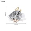 Unique Bargains Decorative Wedding Prom Party Artificial Rose Wrist Corsages 2.76" - 2 of 3