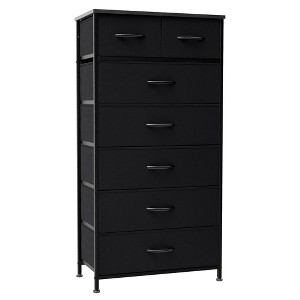 Crestlive Products 7 Drawers Vertical Dresser for Bedroom Storage Tower with Sturdy Steel Frame Wood Top Easy Pull Fabric Bins Handles - 1 of 4