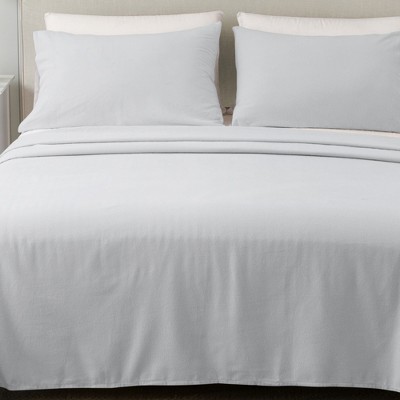 Great Bay Home Cotton Solid Flannel Sheet Set : Target