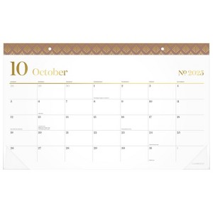 Cambridge 2025-2026 10.875"x17.75" Workstyle Compact Deskpad Mocha Mousse - 1 of 4