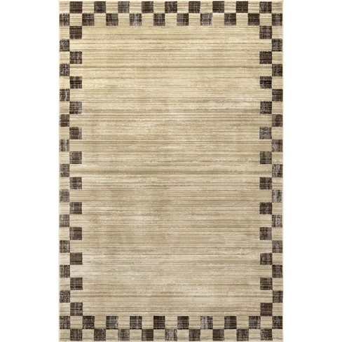 Arvin Olano x Rugs USA - Pompeii Checked Border Indoor Area Rug - image 1 of 4