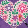 Vivid by Brea Reese: Acrylic Mini Paint-By-Number Kit, Flower Heart, 6 x 6" - 4 of 4