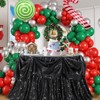 Wikineon 72 Inch Round Tablecloth Black Sequin Table Cloth Glitter Table Cover for Holiday Banquet Dining Wedding Party Decoration - 2 of 4
