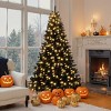 ChicFurnit Artificial Trees 6FT Christmas Tree Stands Spruce Artificial Christmas Tree Holiday Decorate Tree for Home Party, Black, 46"*46"*72" - 2 of 4