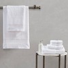 Vynxaria White 6 Piece Egyptian Cotton Towel Set - 2 of 4