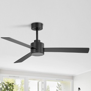 Airsurfer 52-Inch 6-Speed White Downrod Ceiling Fans with Remote No Light - 1 of 4