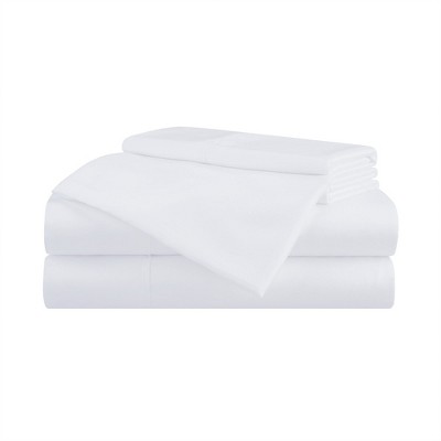 Aston & Arden Tencel Sheet Set Queen White - 4 Piece Set : Target