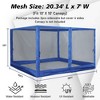 Aoodor Canopy Mesh Sidewall Replacement with 2 Side Zipper for 10' x 10' Pop Up Canopy Tent (Mosquito Net Only) - 3 of 4