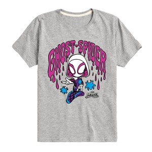 Boys' - Marvel - Doodle Ghost Spider Short Sleeve Graphic T-Shirt - 1 of 4