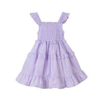 Andy & Evan  Toddler  Ditsy Floral Print Ruffle Tiered Dress