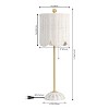 JONATHAN Y Celerie Coastal Bohemian Rattan/Iron Scalloped Buffet LED Table Lamp with Pull Chain - 4 of 4