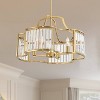 Possini Euro Design Gillian Gold Pendant Chandelier 21 1/2" Wide Modern Crystal 4-Light Fixture for Dining Room Kitchen Island - 2 of 4