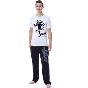 DC Comics Mens' The Joker Classic Playing Card Rude Boy Sleep Pajama Set Multicolored - 1 of 3