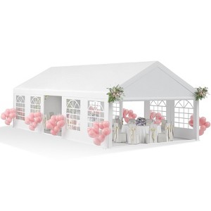 Large Party Tent, Heavy Duty Outdoor Event Tent, Wedding Tent with Removable Sidewalls & Church Windows - 1 of 4